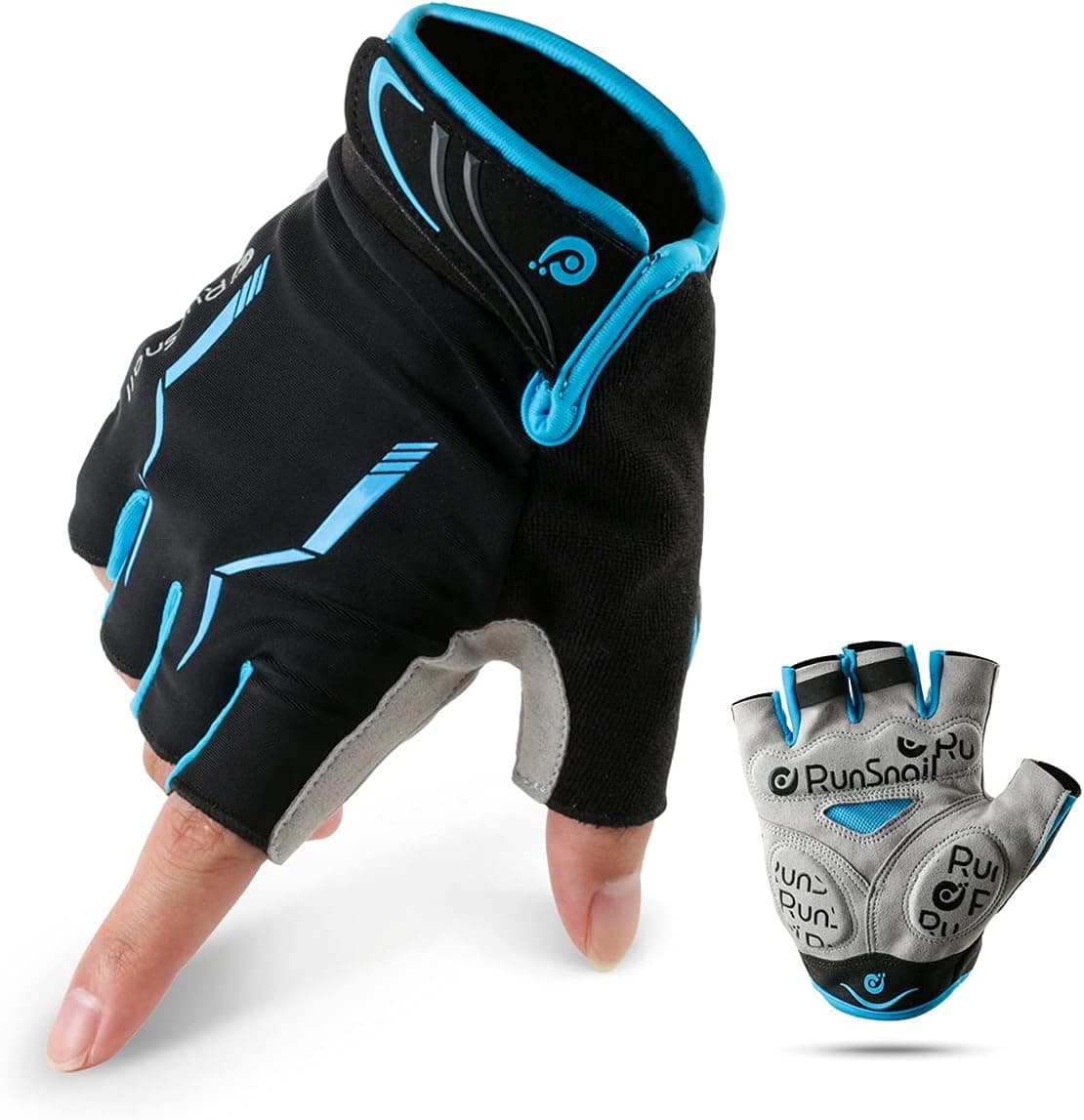 Workout Gloves for Men and Women, Half Finger Breathable Exercise Gloves, Anti-Slip Shock-Absorbing Gel Padded Gym Training Fitness Gloves for Cycling, Weightlifting, Hanging