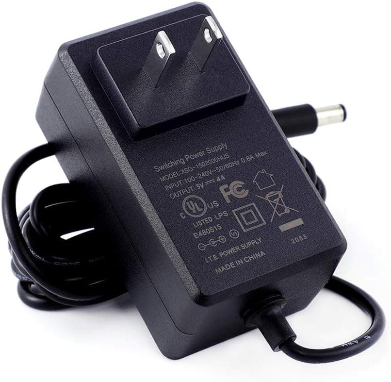 [UL Listed] MIXGOO 5V 4A Power Supply Charger (Input AC 100V-240V, Output DC 5 Volt 4 Amp 20 Watt) Adapter Switching Transformer Converter DC 5.5mm x 2.1mm / 5.5mm x 2.5mm Universal