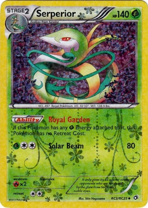 Pokemon - Serperior (RC3/RC25) - Legendary Treasures