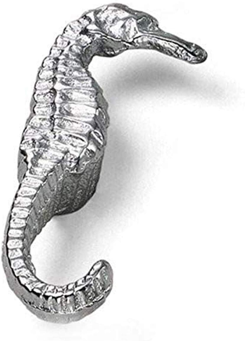 Laurey 56160 Sea Horse Right Faced Cabinet Hardware Knob, Silver