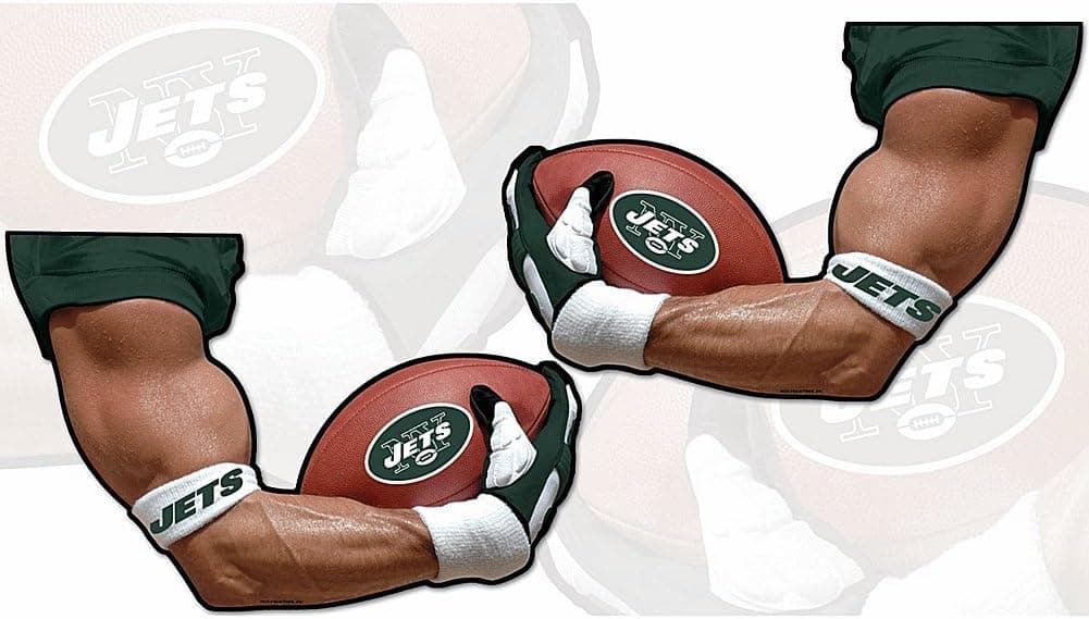New York Jets Drivers and Passengers side ARMagnets. NEW Gen 3 arm magnet made in the USA.