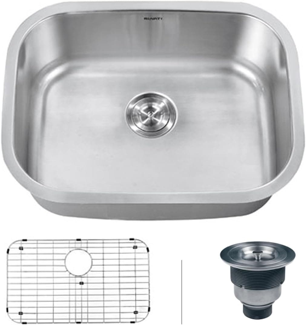 Ruvati RVM4130 Undermount Stainlesss Steel 25" Kitchen Sink Single Bowl