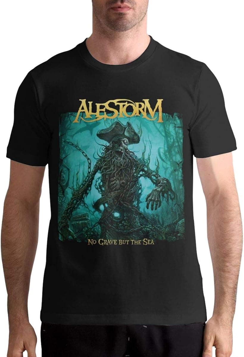 Alestorm T Shirt Mens Custom Pattern Short Sleeve Top Tees