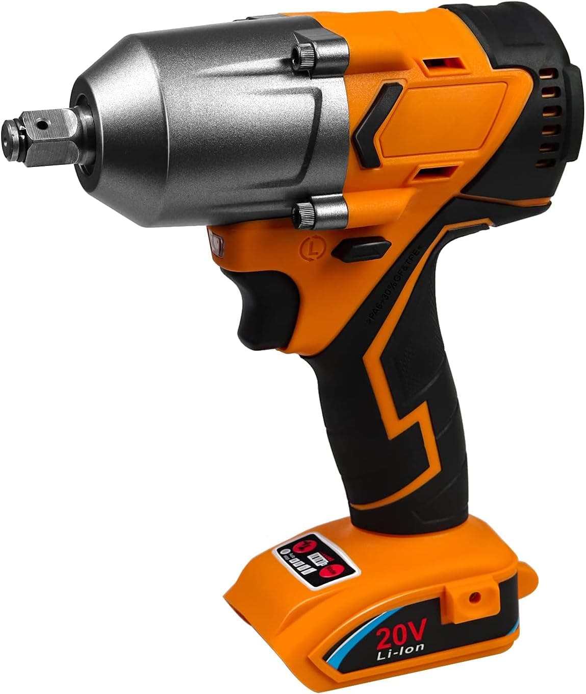 Ibanti 20v Cordless Impact Wrench 1/2 inch, Compatible with DEWALT 20V Impact Wrench 1/2-Inch DCF897B Cordless High Torque, Compact Impact Wrench for Home & Car, Tools only（not include battery）