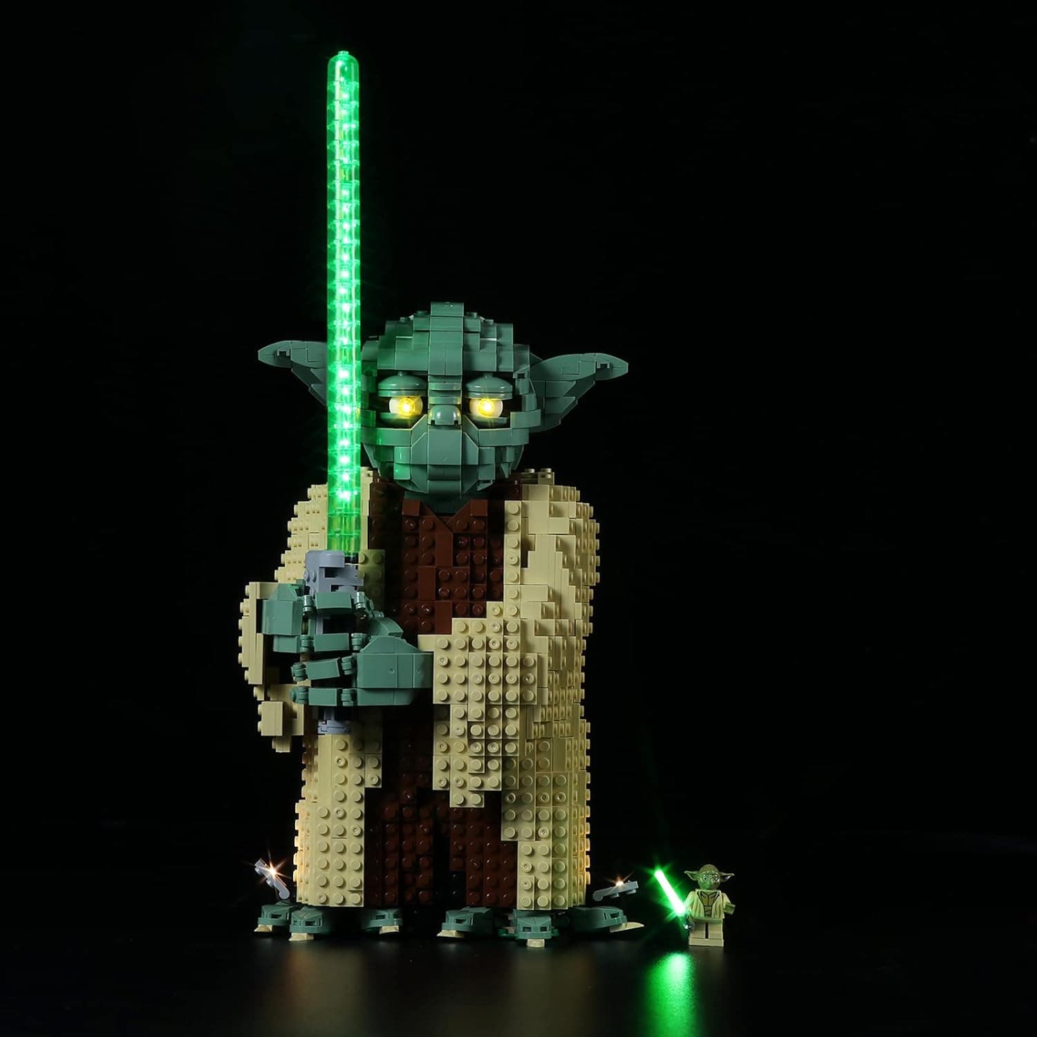 Light Kit for Lego Star Wars Yoda 75255, DIY Lighting Sets Pack with Lights and Cables ( Without Building Blocks Model)