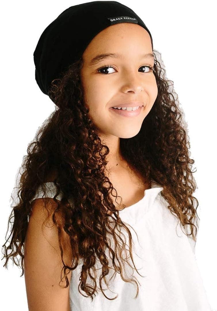 Grace Eleyae GE Kid Slap Silky Adjustable Satin Lined Sleep Cap Beanie