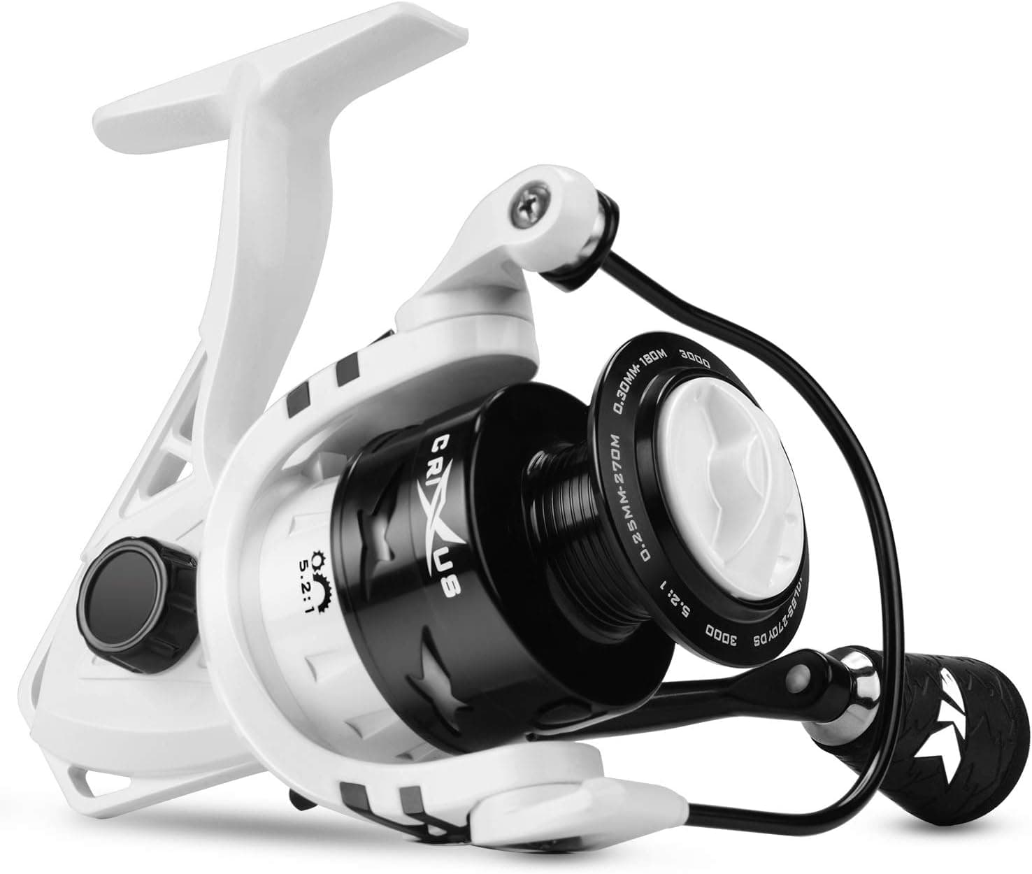 KastKing Royale Legend II Spinning Reel, Freshwater & Saltwater Fishing Reel, Up to 22 Lbs Carbon Drag, 5.2:1 Gear Ratio, Asymmetric Spinning Reel Rotor Design, Sharkskin Water-Wicking TPE Grips
