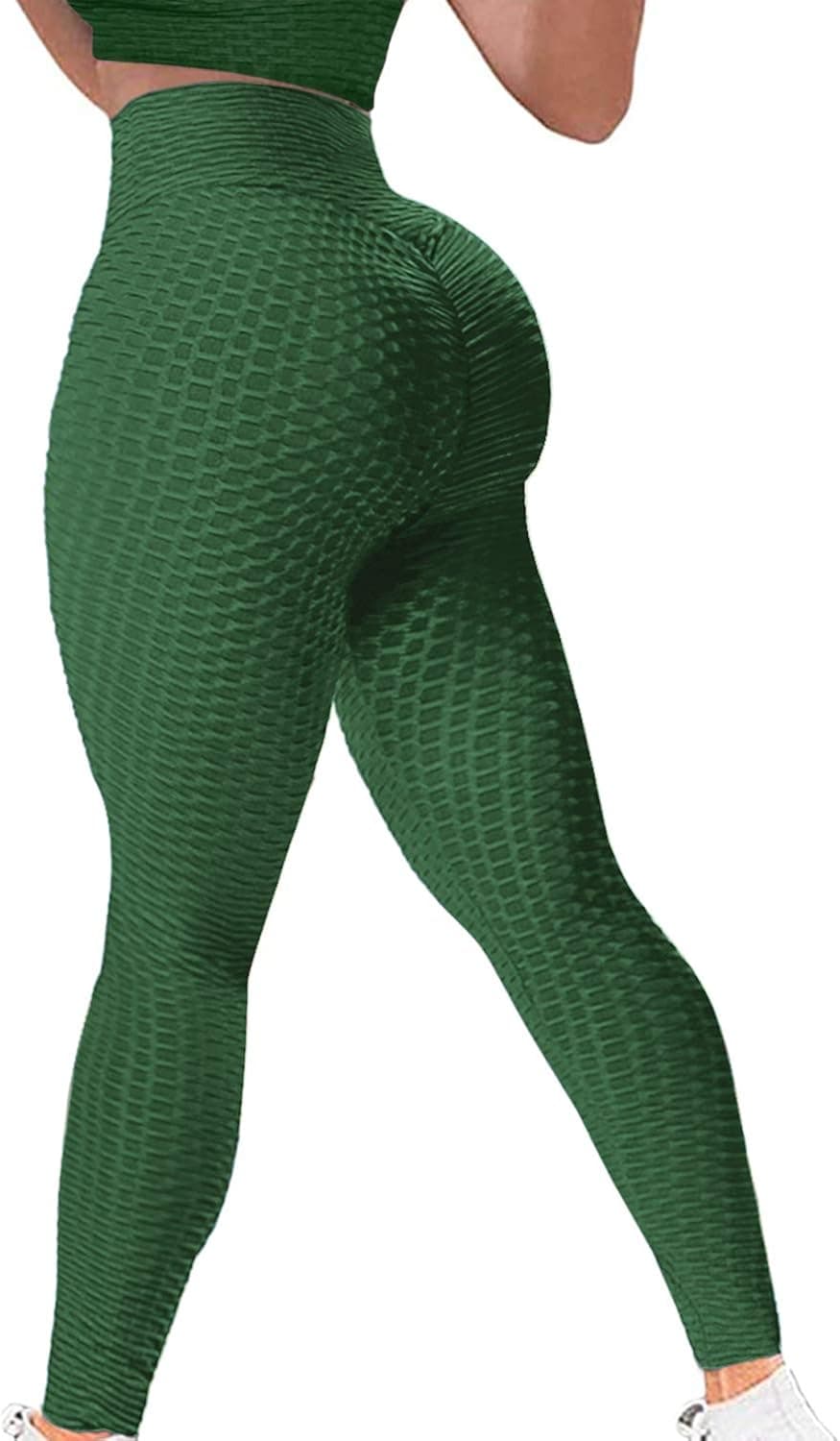 YAMOM High Waist Butt Lifting Anti Cellulite Workout Leggings for Women Yoga Pants Tummy Control Leggings Tight
