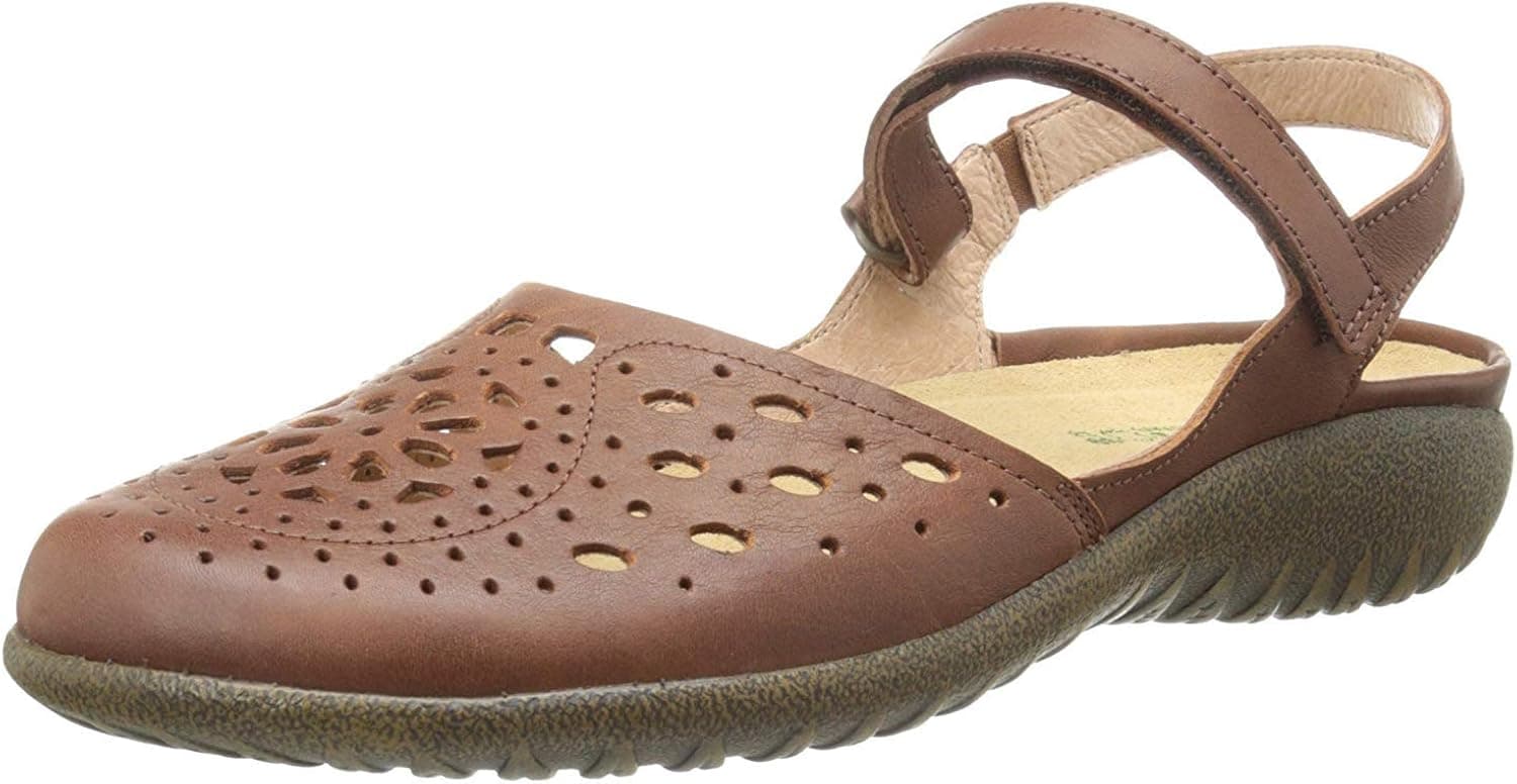 NAOT Footwear Women's Arataki Closed Toe Slingback with Cork Footbed and Arch Comfort and Support – Slip Resistant - Lightweight and Perfect for Travel- Removable Footbed
