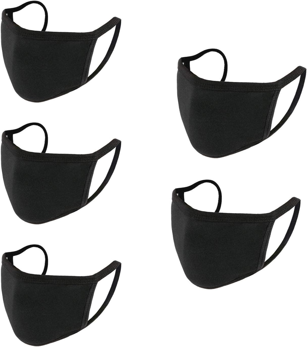 5 pcs Fashion Unisex Washable and Reusable Cotton