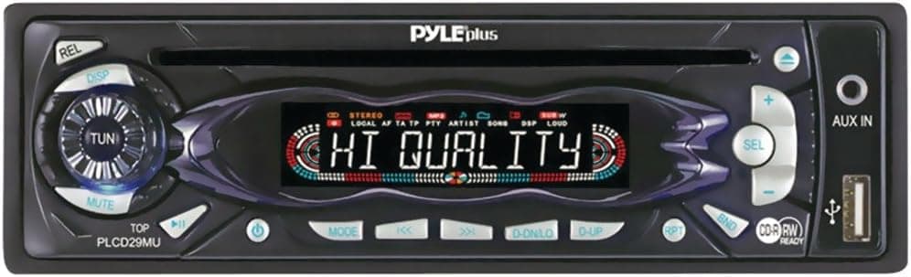 PYLE PLCD29MU AM/FM Receiver Auto Loading CD/MP3 Player with USB Input