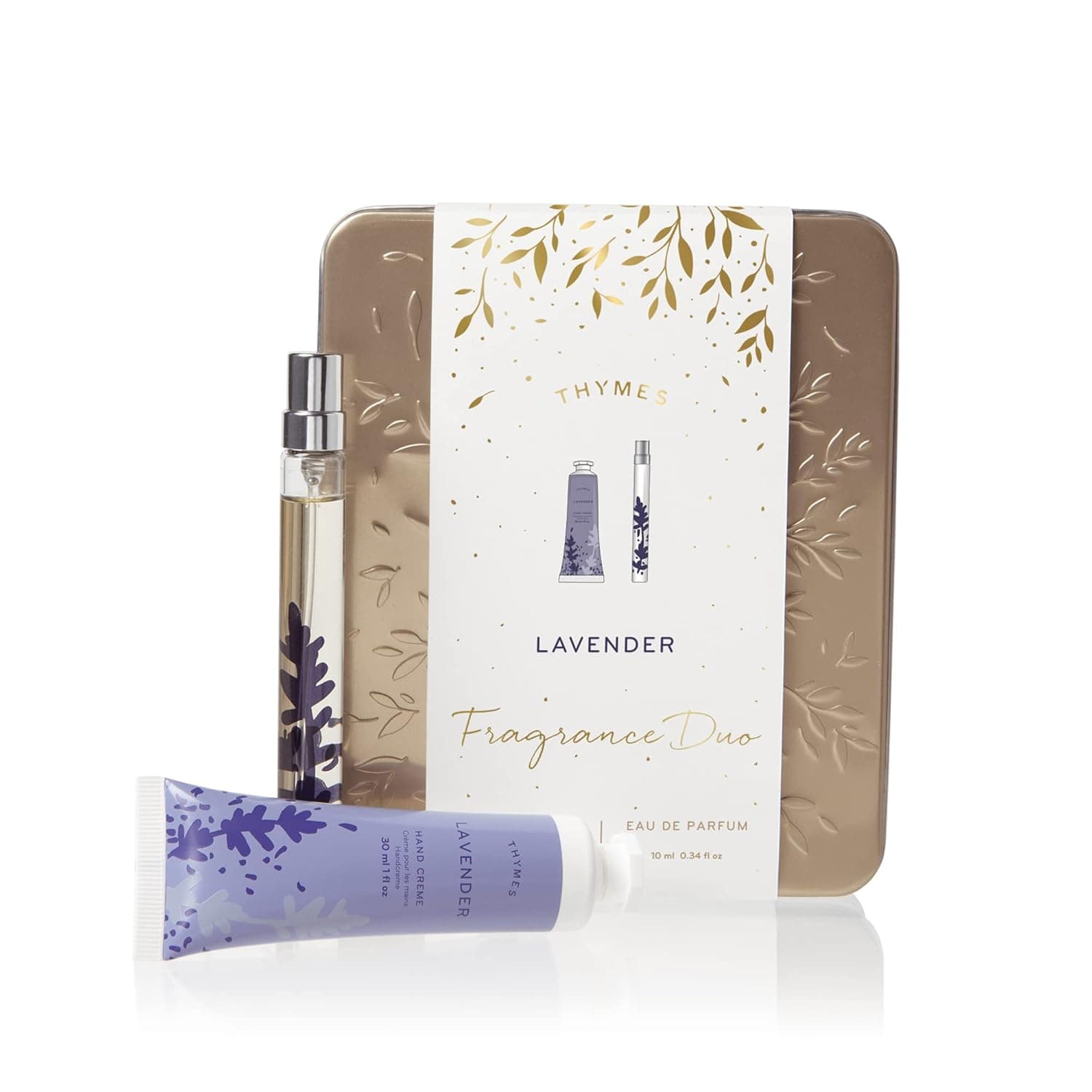Thymes Fragrance Duo - Contains Petite Hand Cream & Perfume Spray Pen - Lavender