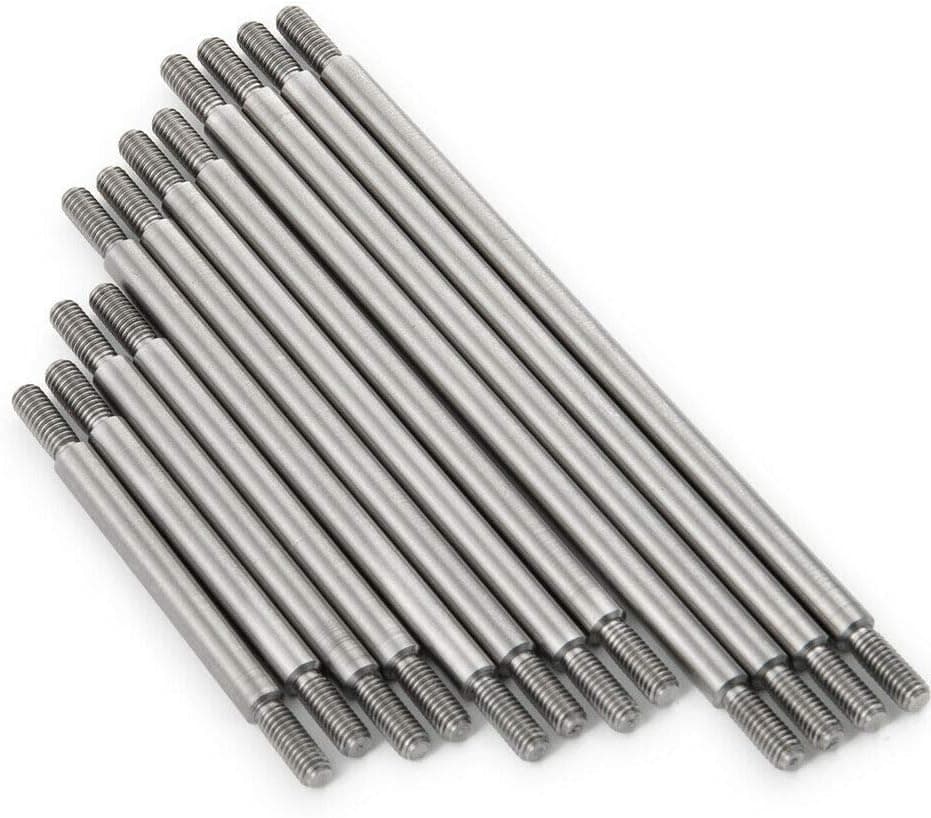 12pcs Stainless Steel Pull Link Rods Linkage Set for 1/10 RC Crawler TRX-6 G63