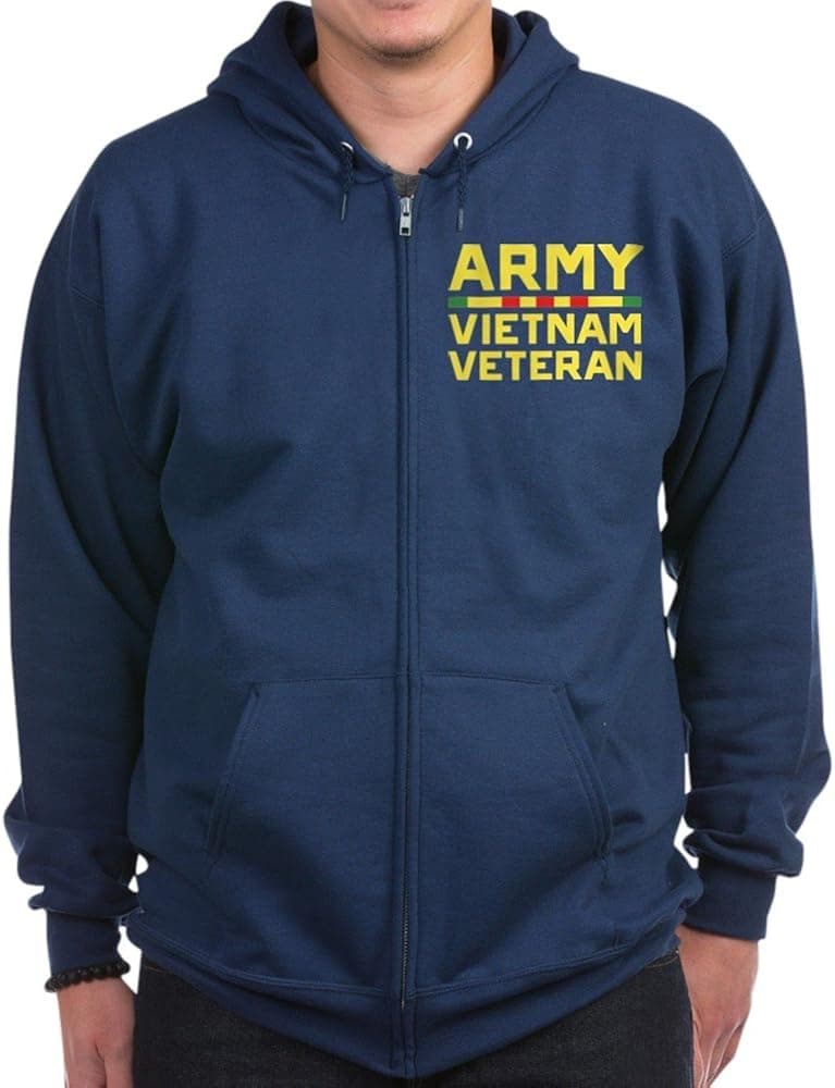 CafePress Army Vietnam Veteran Zip Hoodie (Dark) Zip Hoodie