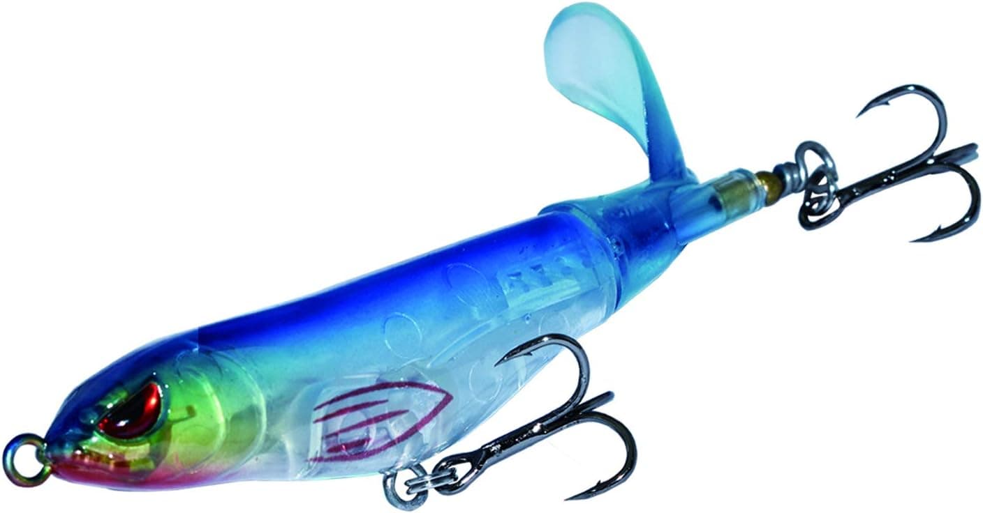 ODS Plopper Topwater Lure 4.3inch Floating Fishing Bait with Rotating Tail for Freshwater Saltwater Pike Bass