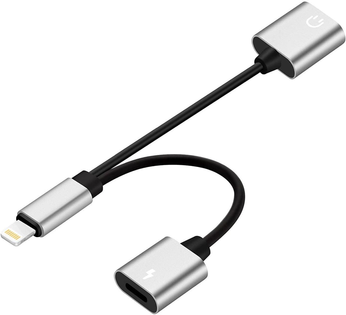 turelar Compatible Phone Adapter Charge and Headphone, 2 in 1 Headphone Aux Audio Adapter Splitter for Phone X 8/8 7/7 Plus