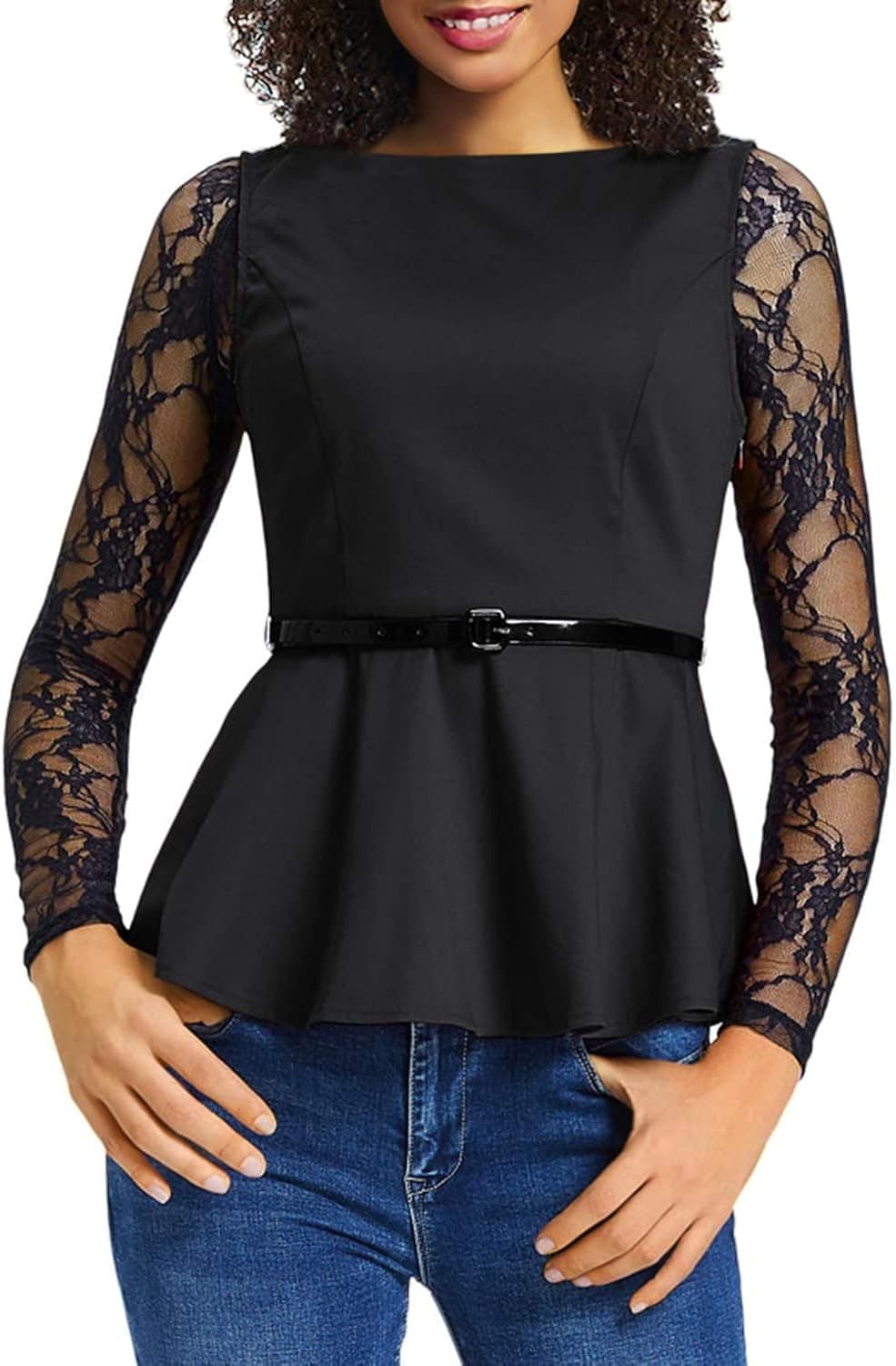 KANCY KOLE Womens Vintage Peplum Blouse Top Boatneck Floral Sleeveless Shirts S-XXL …