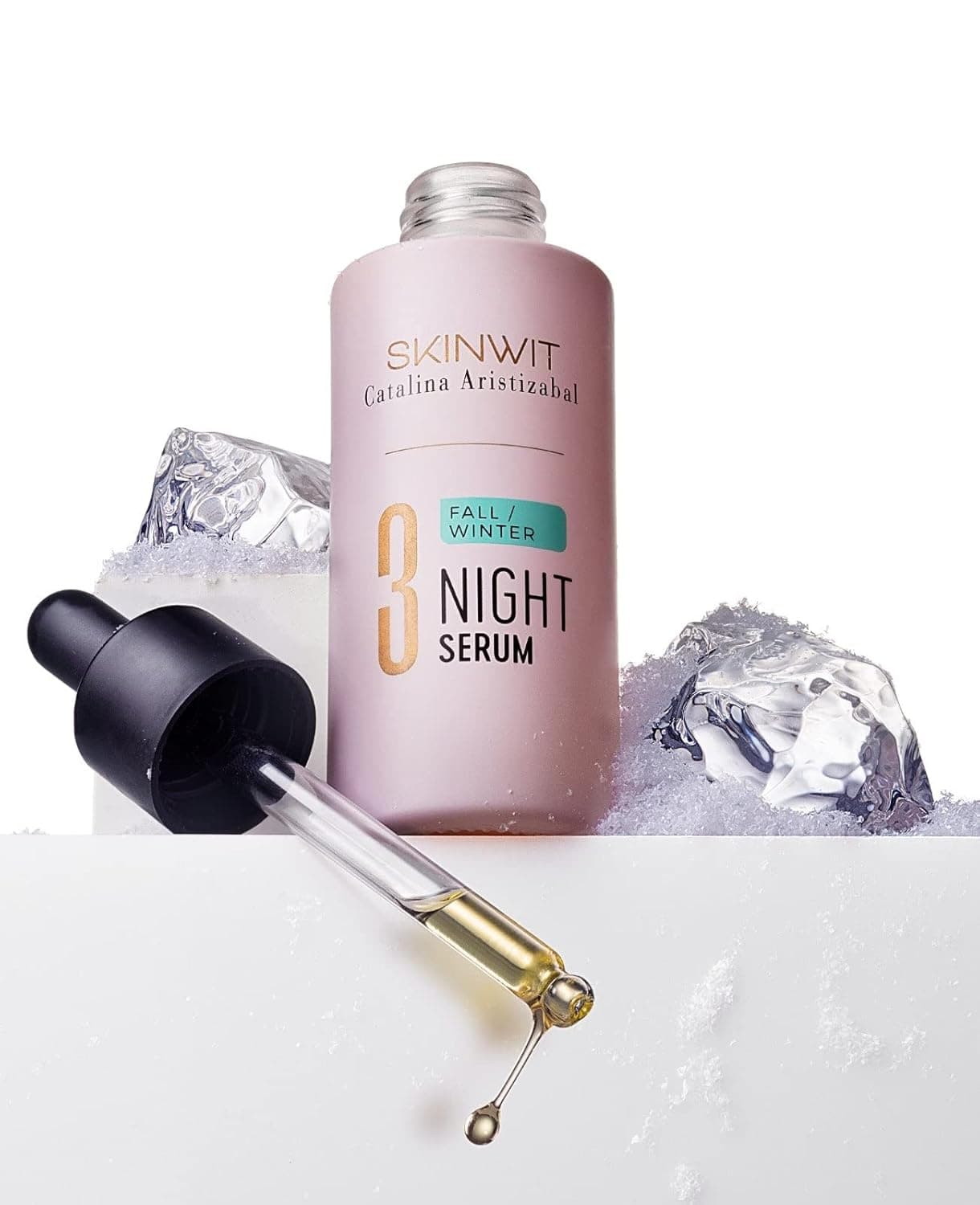 SKINWIT - Replenishing Advanced Skincare Night Serum, Moisturizing Oil Concentrate. Customized for Intensive Anti-Aging Face Recovery Texture Corrector Treatment in Latin Skin Types, Women Ages 35-49