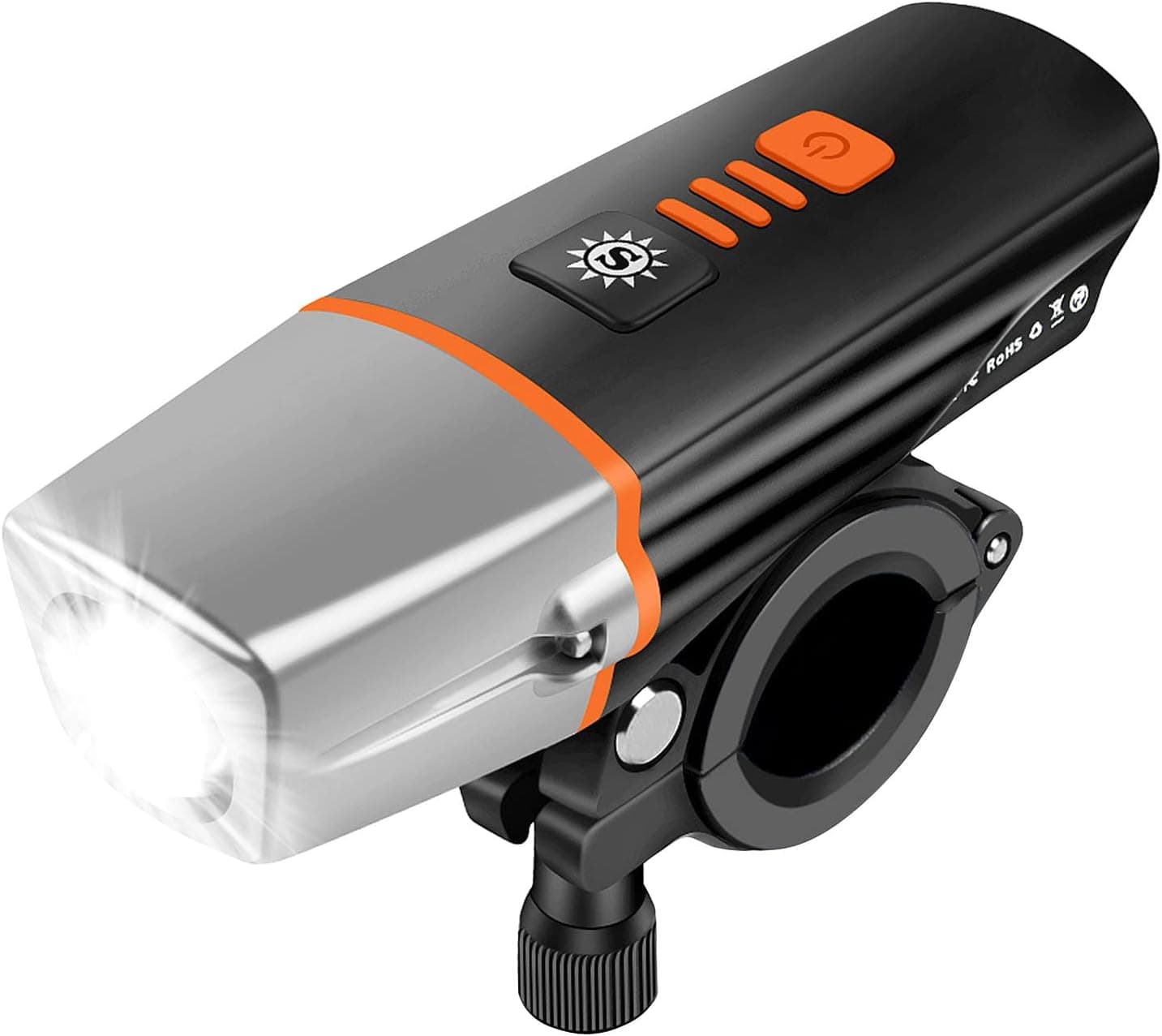USB Rechargeable LED Bike Light Super Bright Bicycle Headlight IPX6 Waterproof Easy to Install for MTB Road Bike
