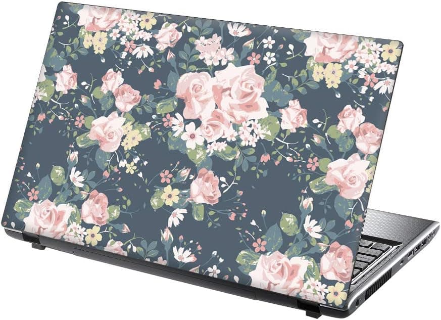 TaylorHe Laptop Skin Vinyl Sticker Tea Rose Romance for 15.6 inch Laptop( 156-412leather)