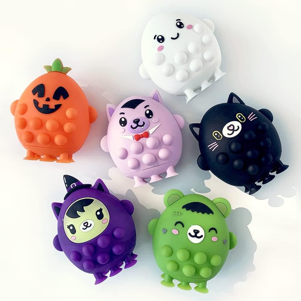 Top Trenz OMG Pop Rockers Pop Fidgety Toy Perfect for Prizes and Party Favors (Halloween Green Franken-Bear Ships ONLY)