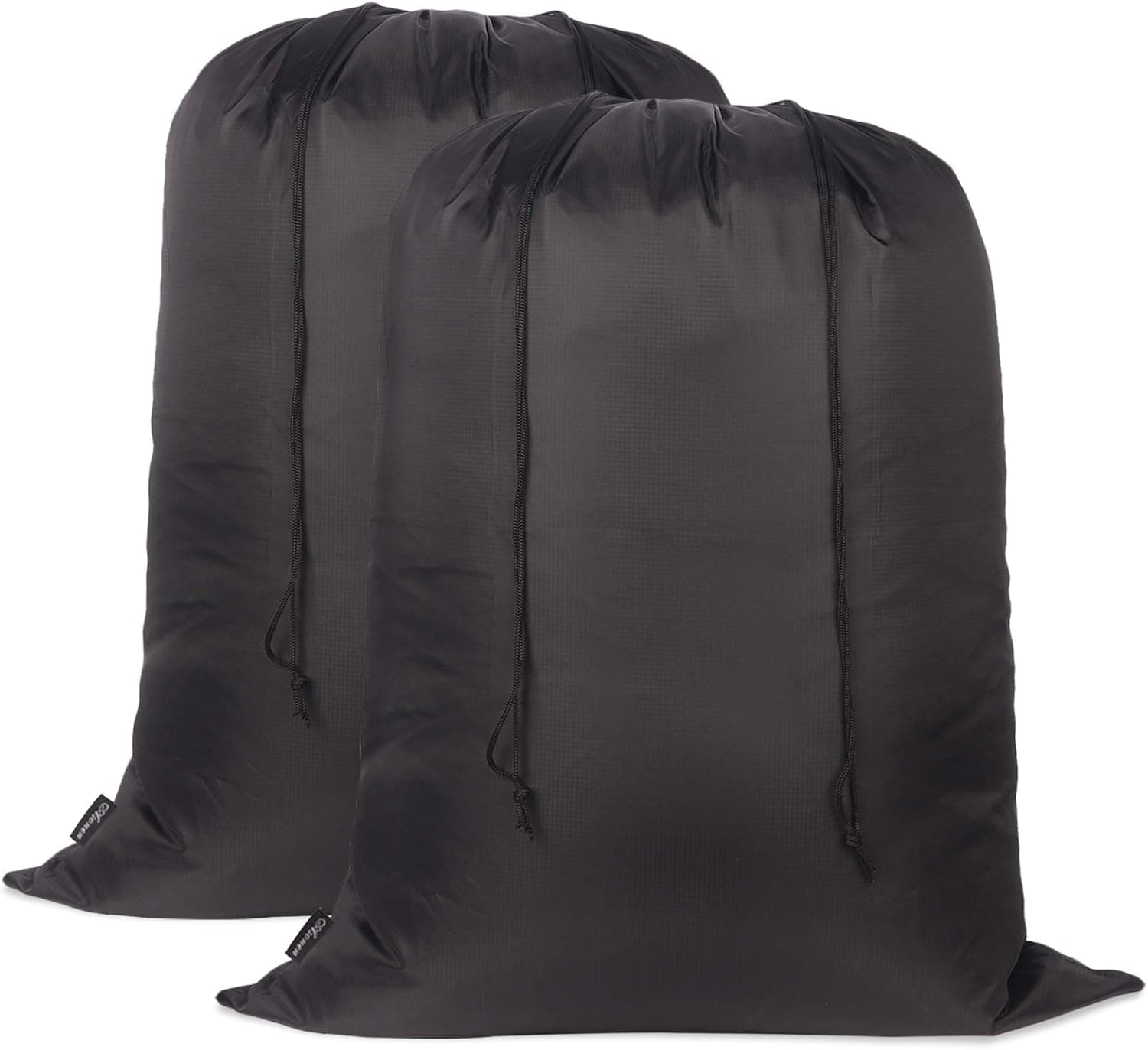 Asonen Large Laundry Bags 2 Pack 37" x 47" ,Two-way drawstring Tear-proof Portable Large Capacity Laundry Bags travel storage bags for Students, Apartments, Travel, Vacations, College (Black, 37 X 47 Inch)