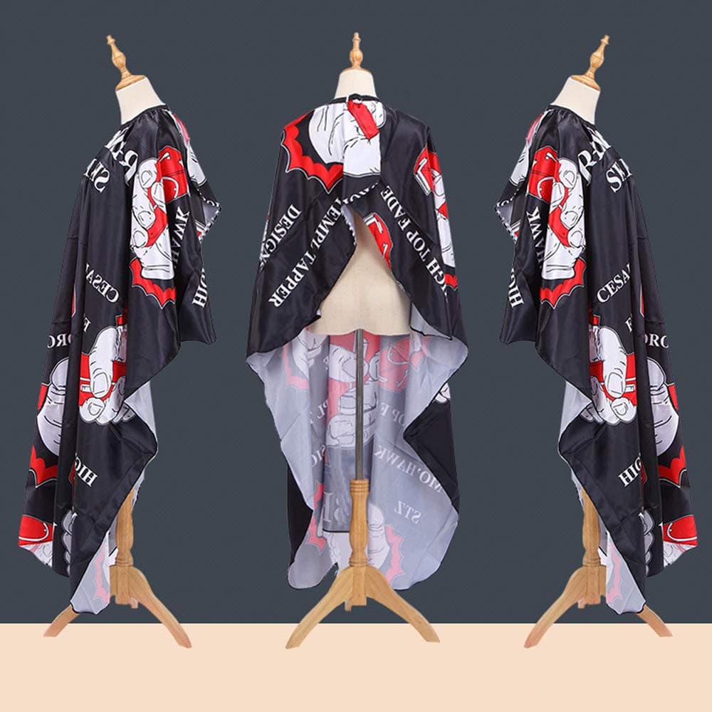 RACAPE Waterproof Barber Cape - Hair Salon Hairdresser Styling Cape Professional - Large Haircutting Cloth Apron - 63in× 55in