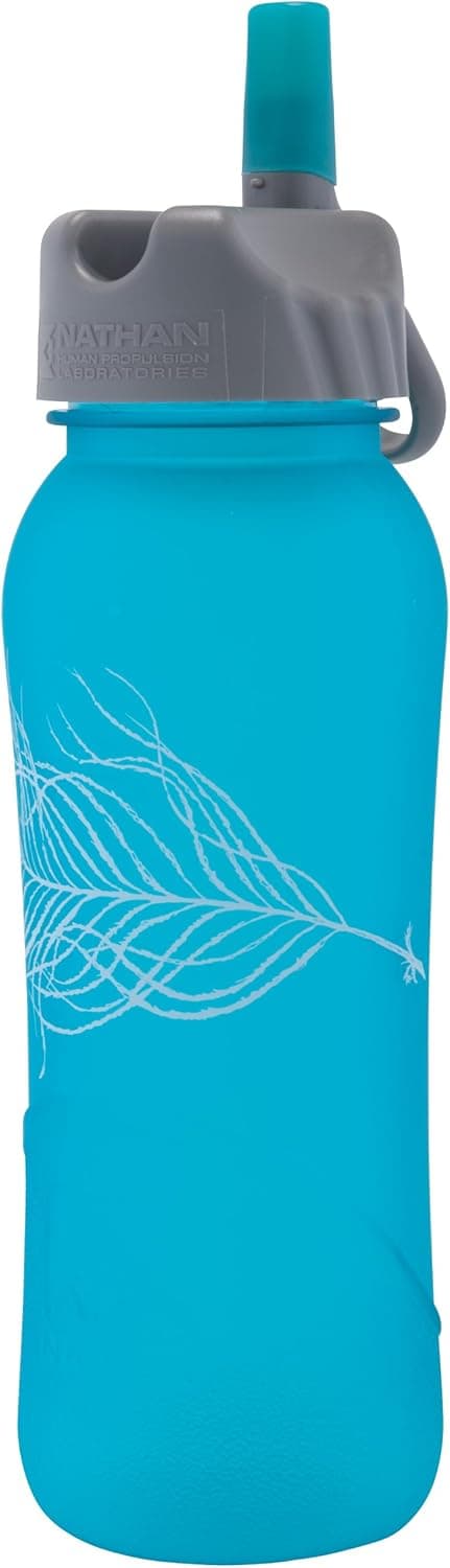 Nathan 700ml Frosted Pow Tritan Bottle with Flip Straw