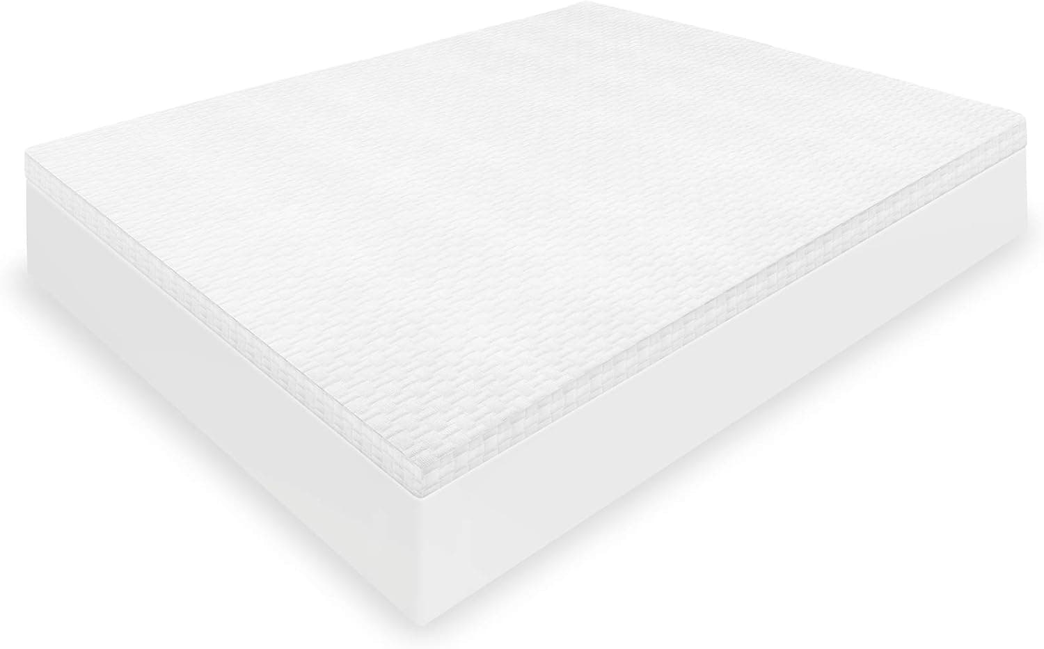 SensorPEDIC 2-Inch Majestic Ventilated Mattress Topper, King, White