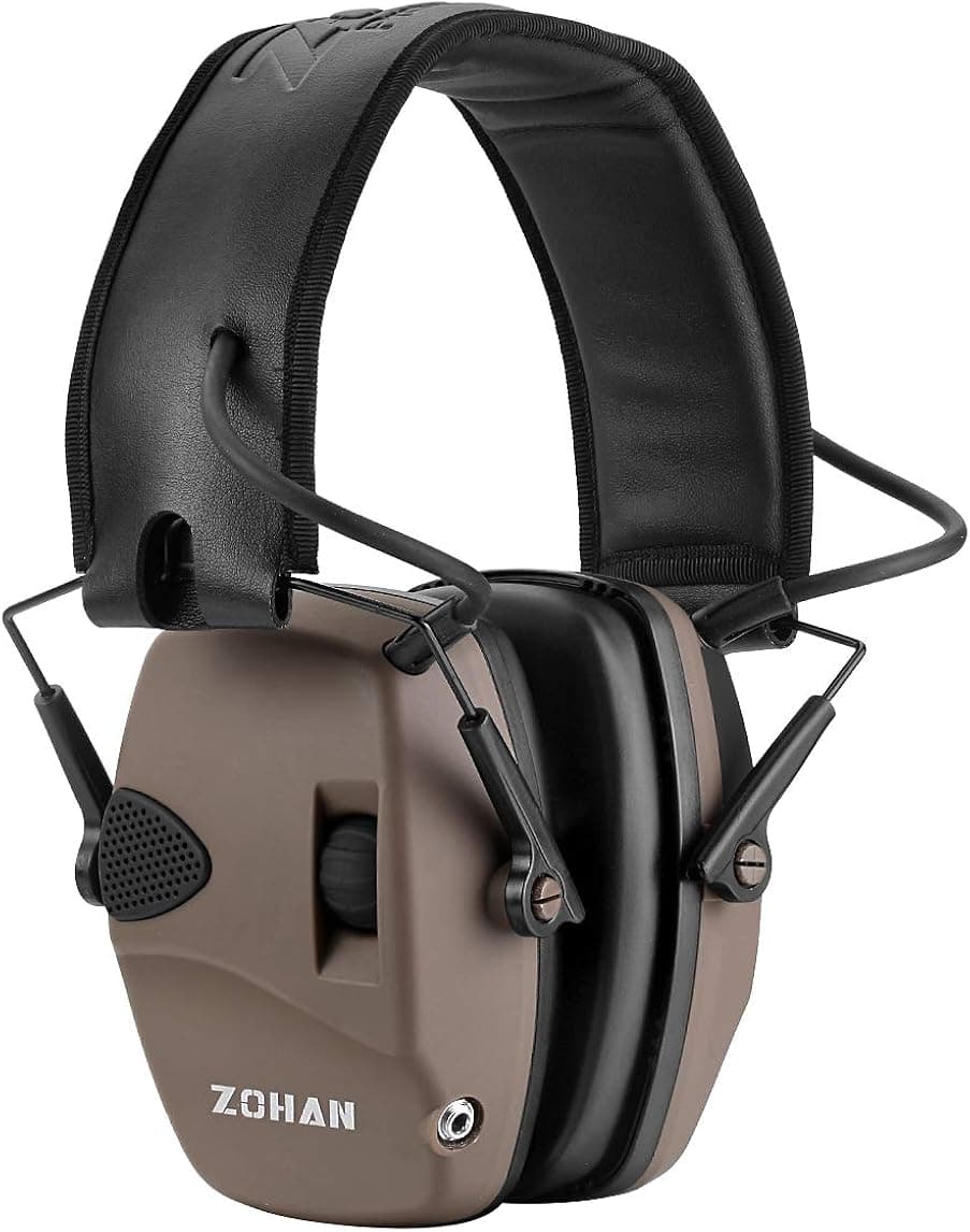 ZOHAN EM054 Electronic Ear Protection for Shooting Range with Sound Amplification Noise Reduction, Ear Muffs for Gun Range