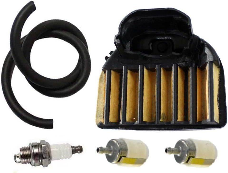 HURI Air Filter Fuel Filter Fuel Line Spark Plug for Husqvarna 455 460 Rancher 537255703