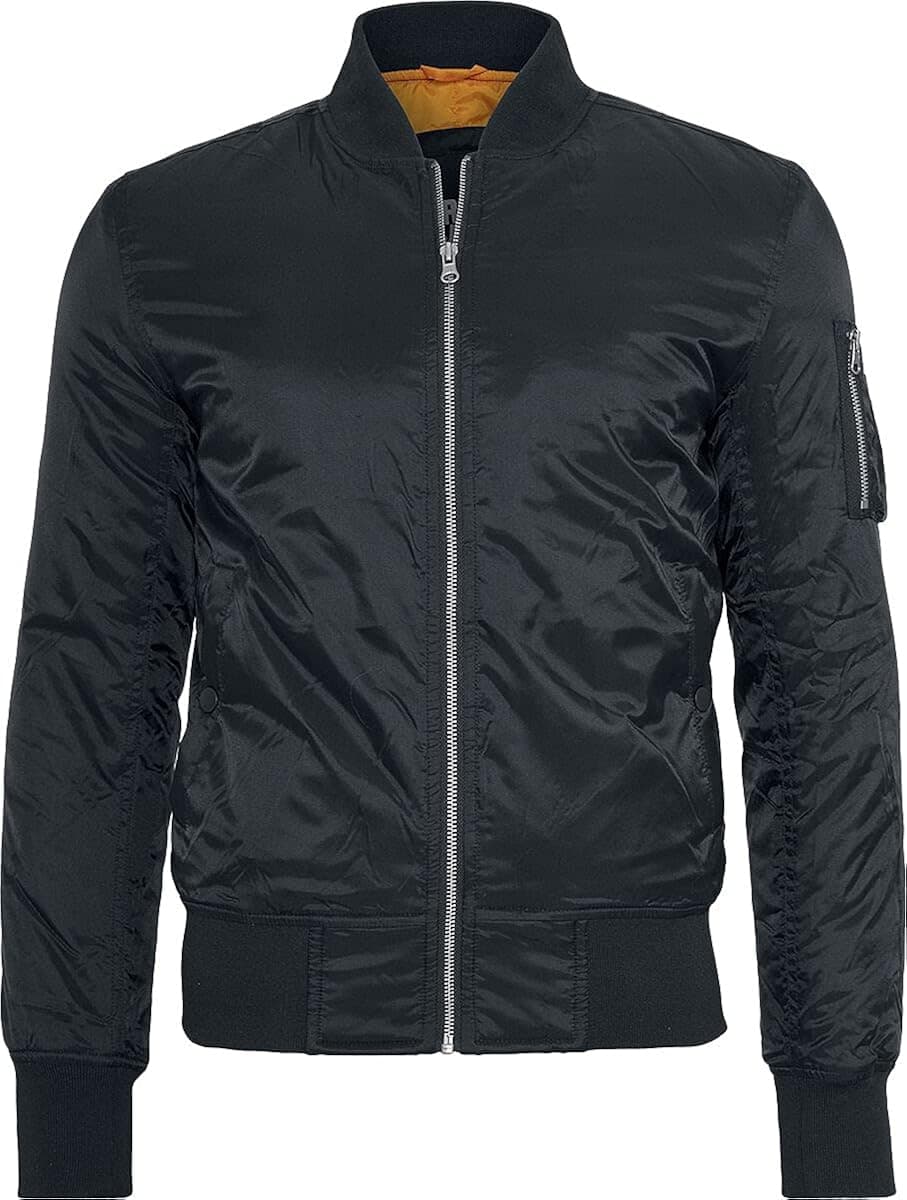 Urban Classics Mens Basic Bomber Jacket Size: X-Large Black