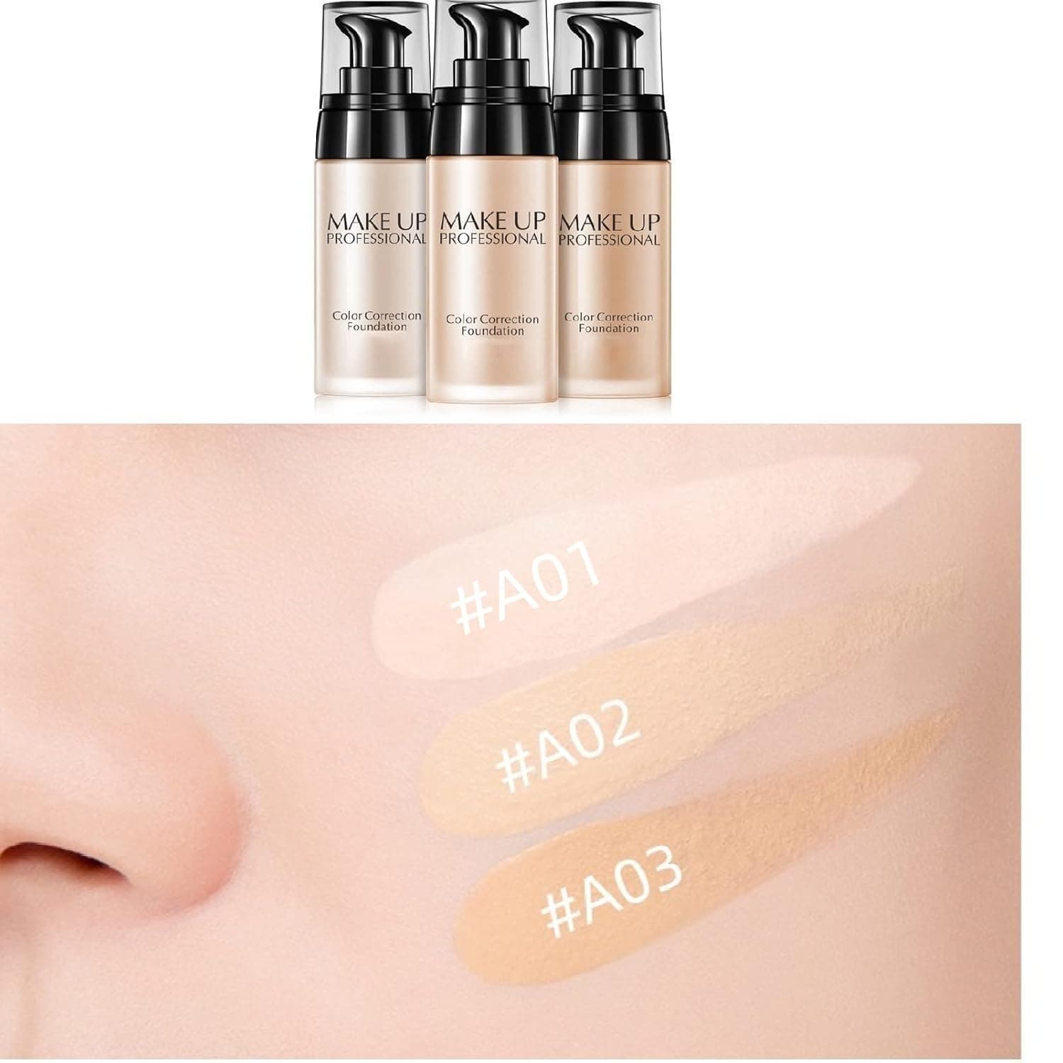 Silvercell Whitening Liquid Foundation Concealer Moisturizer Waterproof