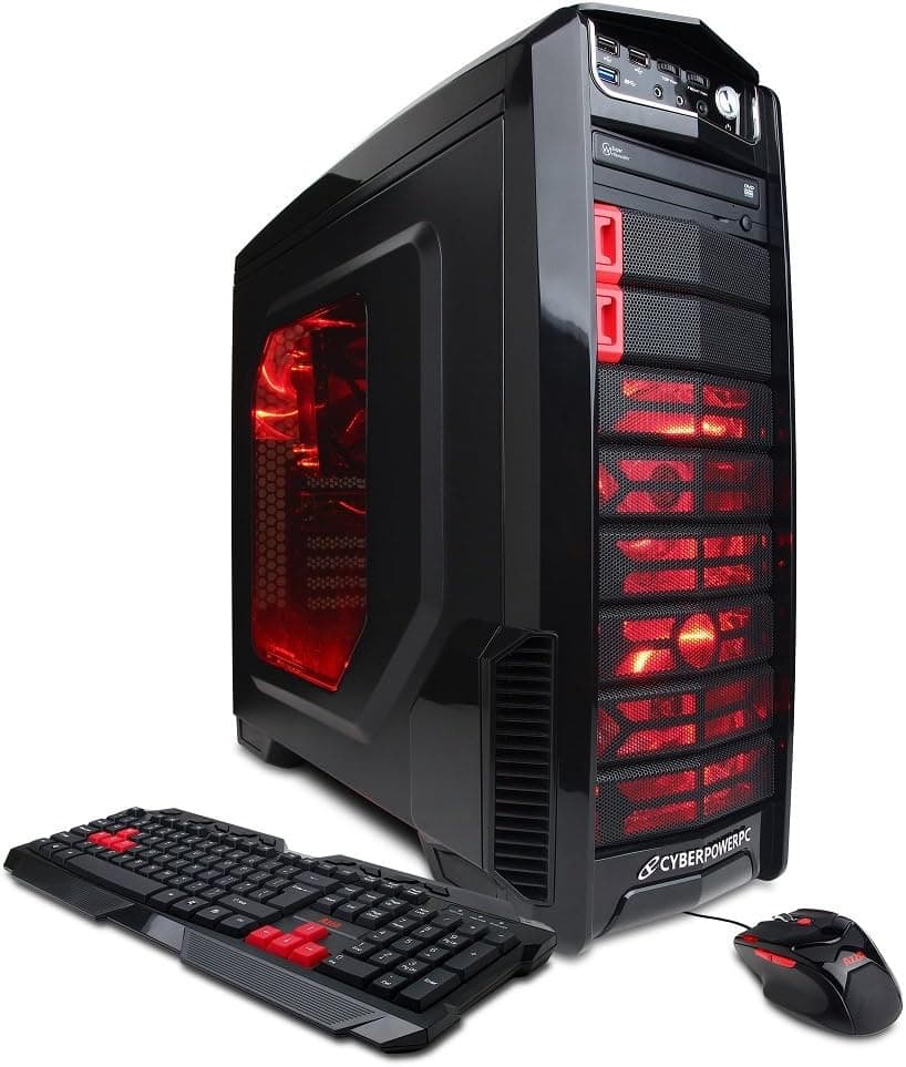 CyberpowerPC Gamer Ultra GUA500 1-Inch Desktop (Black / Red) (Discontinued by Manufacturer)