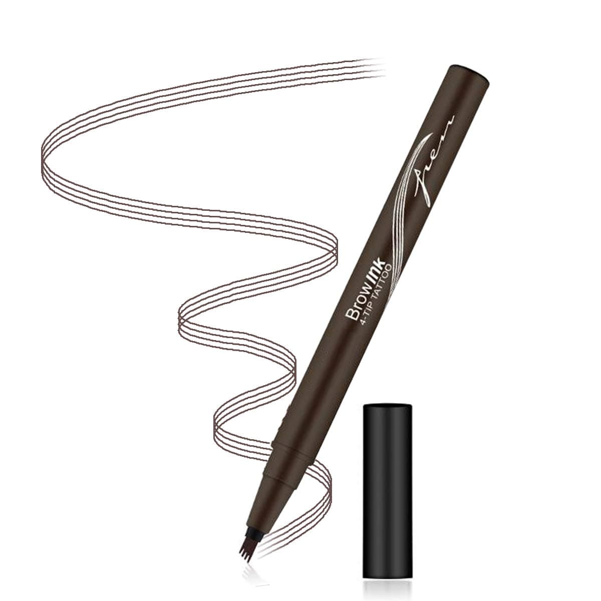 Aaiffey Eyebrow Pen Waterproof Eyebrow Tattoo Pen Microblading Eyebrow Pencil Long-lasting & Smudge-Proof with Micro-Fork Tips Applicator for Daily Natural Looking Brows
