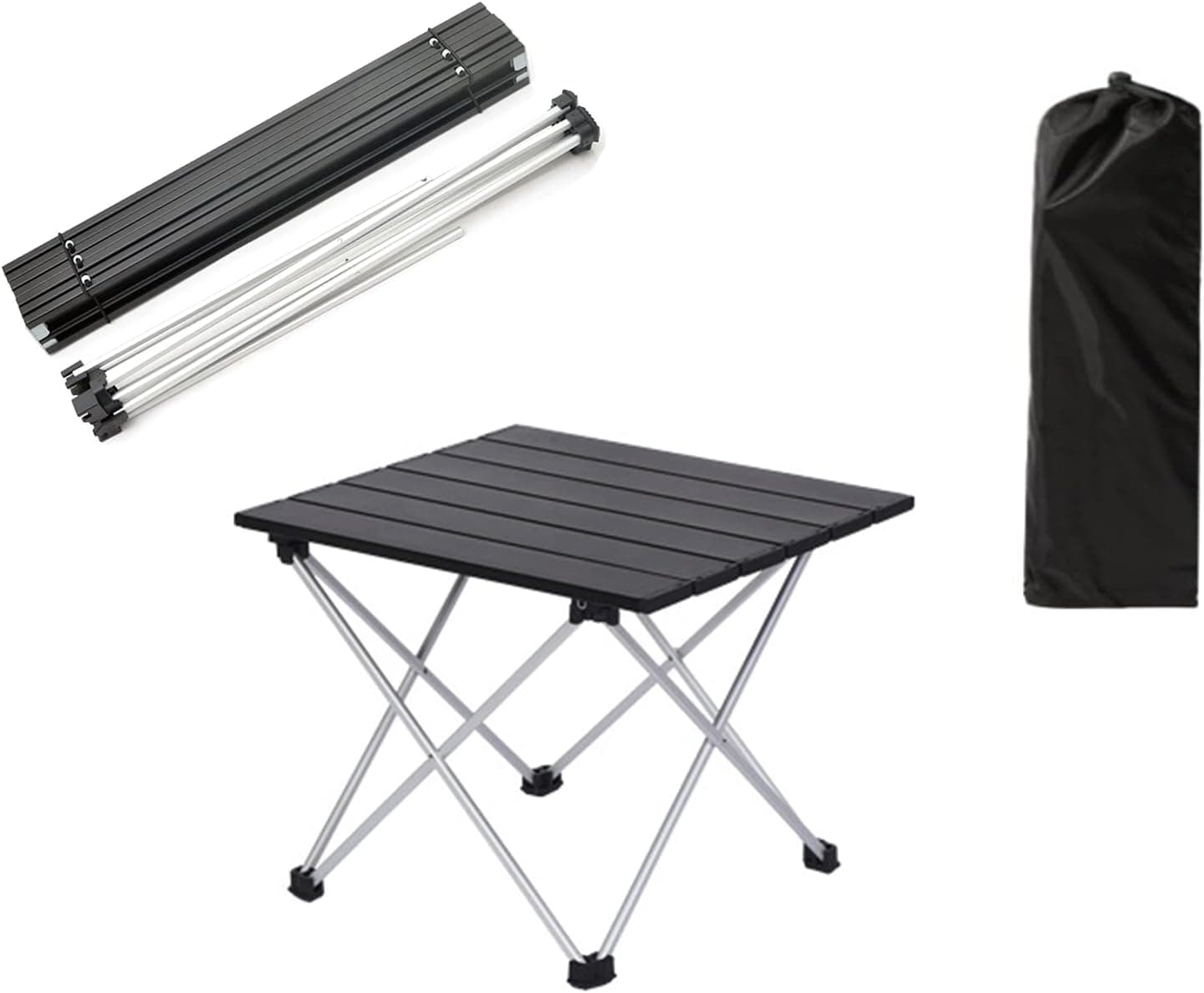 Camping Table Small Folding Table with Storage Bag Easy to Assemble and Stable Suitable for Outdoor Lawn Beach Jungle