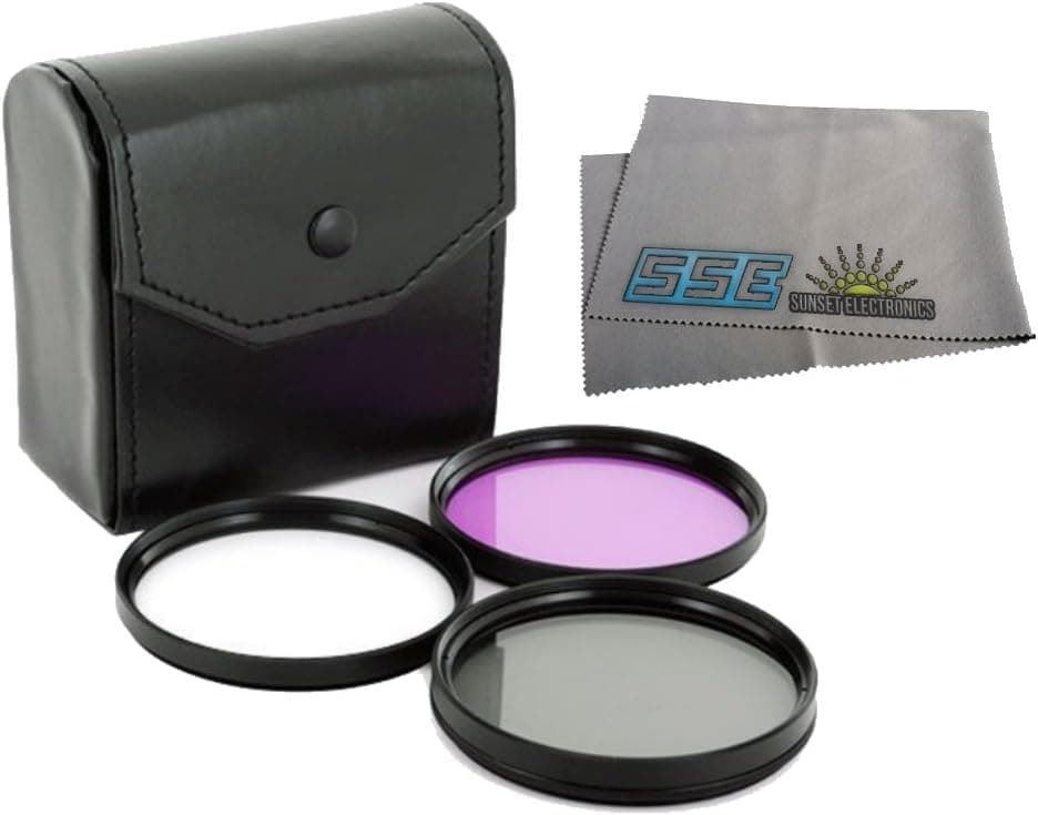 SSE 72mm Filter Kit for Canon 18-200mm f/3.5-5.6 IS, 28-135mm f/3.5-5.6 IS USM, 28-200mm f/3.5-5.6 USM, 20mm f/2.8 USM, 35mm f/1.4L USM, 50mm f/1.2L USM, 85mm f/1.2 II USM, 135mm f/2L USM, 200mm f/2.8L II USM, 180mm f/3.5L Marco USM, TS-E 24mm f/3.5L, TS-E 45mm f/2.8 Lens