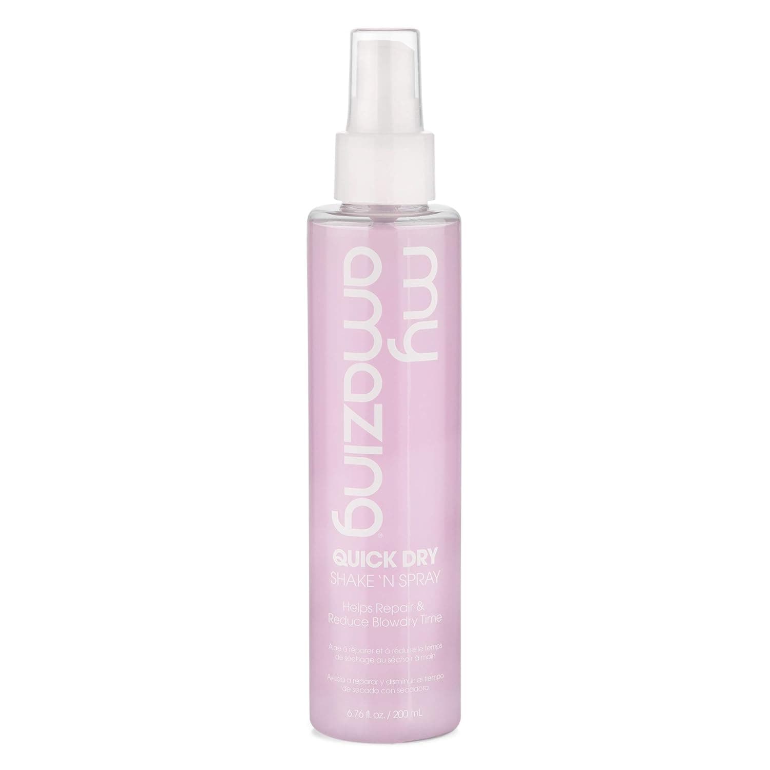 My Amazing Quick Dry Shake 'n Spray - Heat Protecting Spray for Women and Men, Styling Spray for All Hair Types, Premium Frizz Control, Reduced Dry Time, Unisex, Clear, 6.76 Fl.Oz