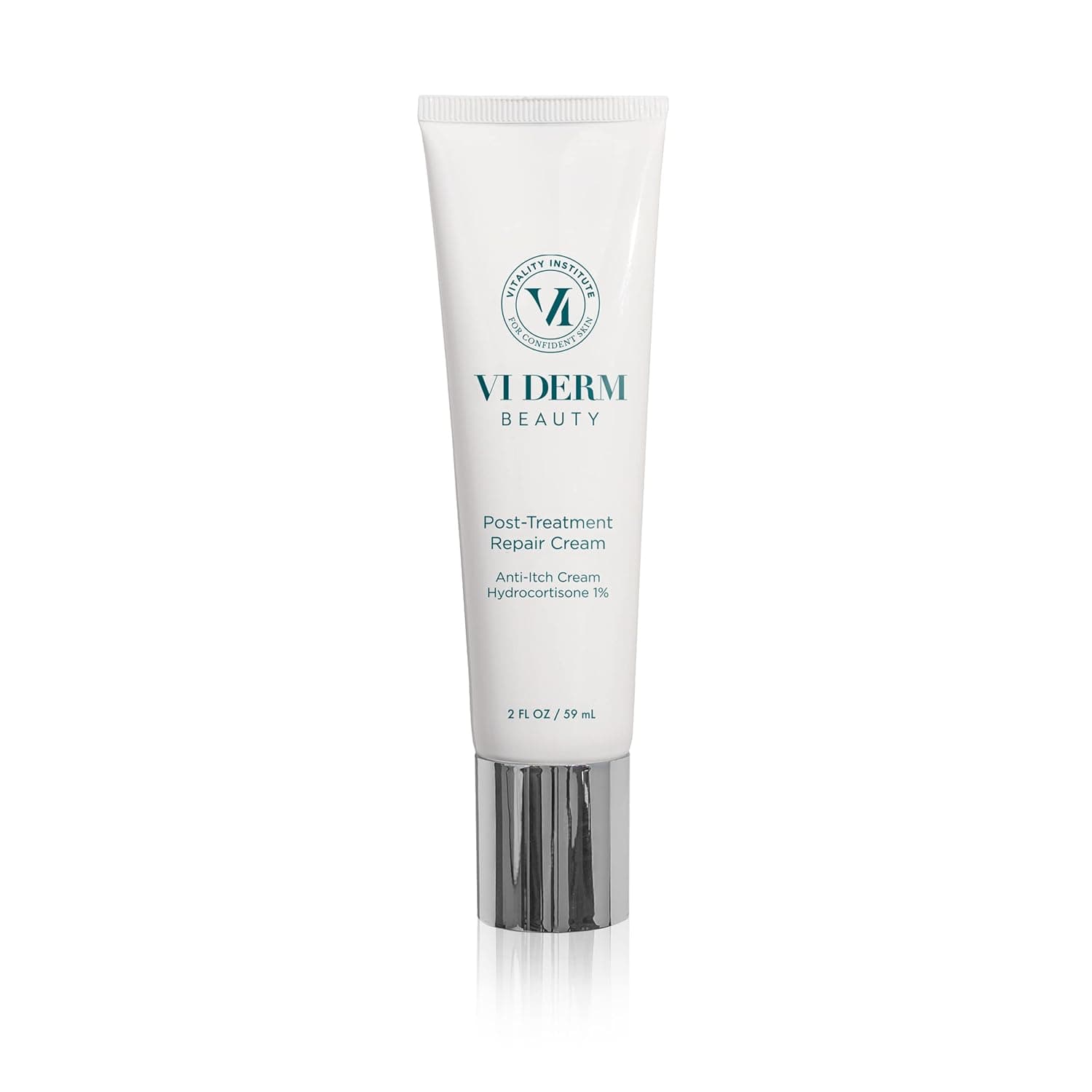 VI Derm Post-Treatment Repair Cream with Moisturizing Shea Butter, Redness Relieving Colloidal Silver, and Calming Bisabolol, 2 Oz / 59 g