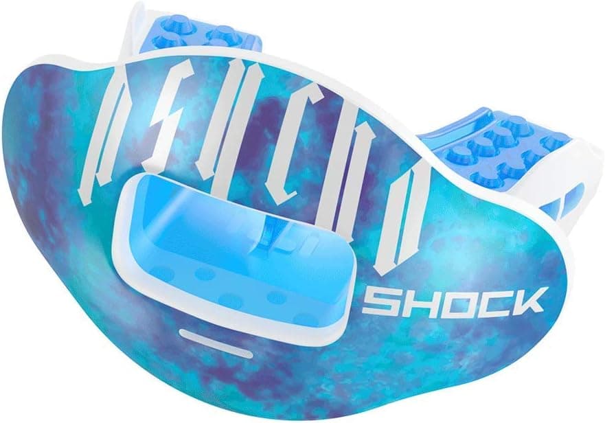 Shock Doctor Max Airflow 2.0 Lip Guard / Mouth Guard. Football Mouthguard 3500. For Youth and Adults OSFA. Breathable Wide Opening Mouthpiece. Helmet Strap Included