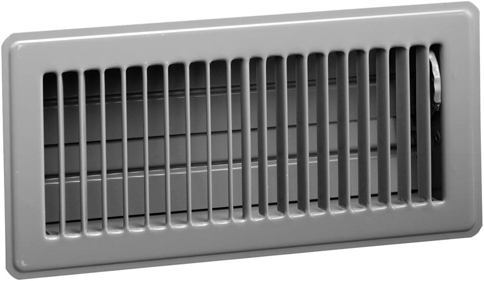 6" x 14" (W x H) Brown Floor Diffuser Steel Construction Hart & Cooley 421 6x14 Inch