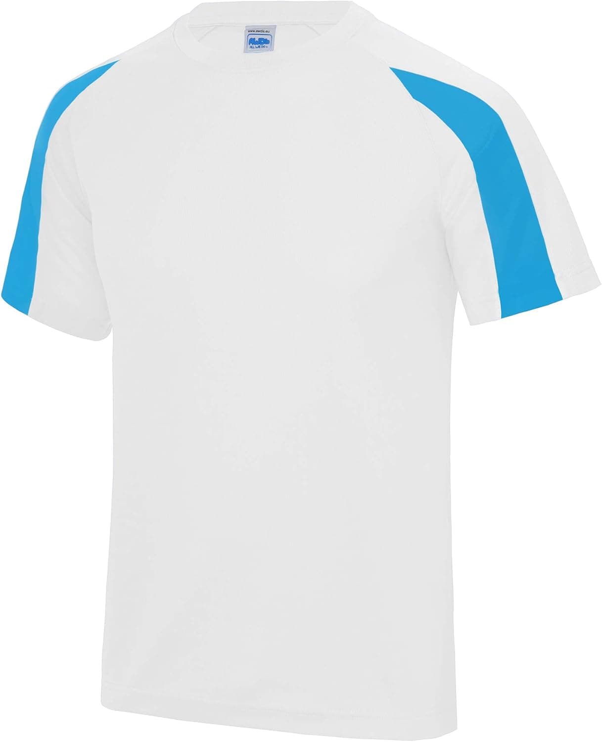 JUST COOL Mens Contrast Cool Sports Plain T-Shirt