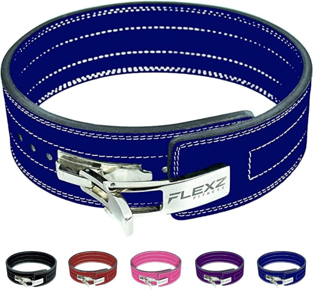 FlexzFitness Lever Buckle Powerlifting Belt Weight Lifting