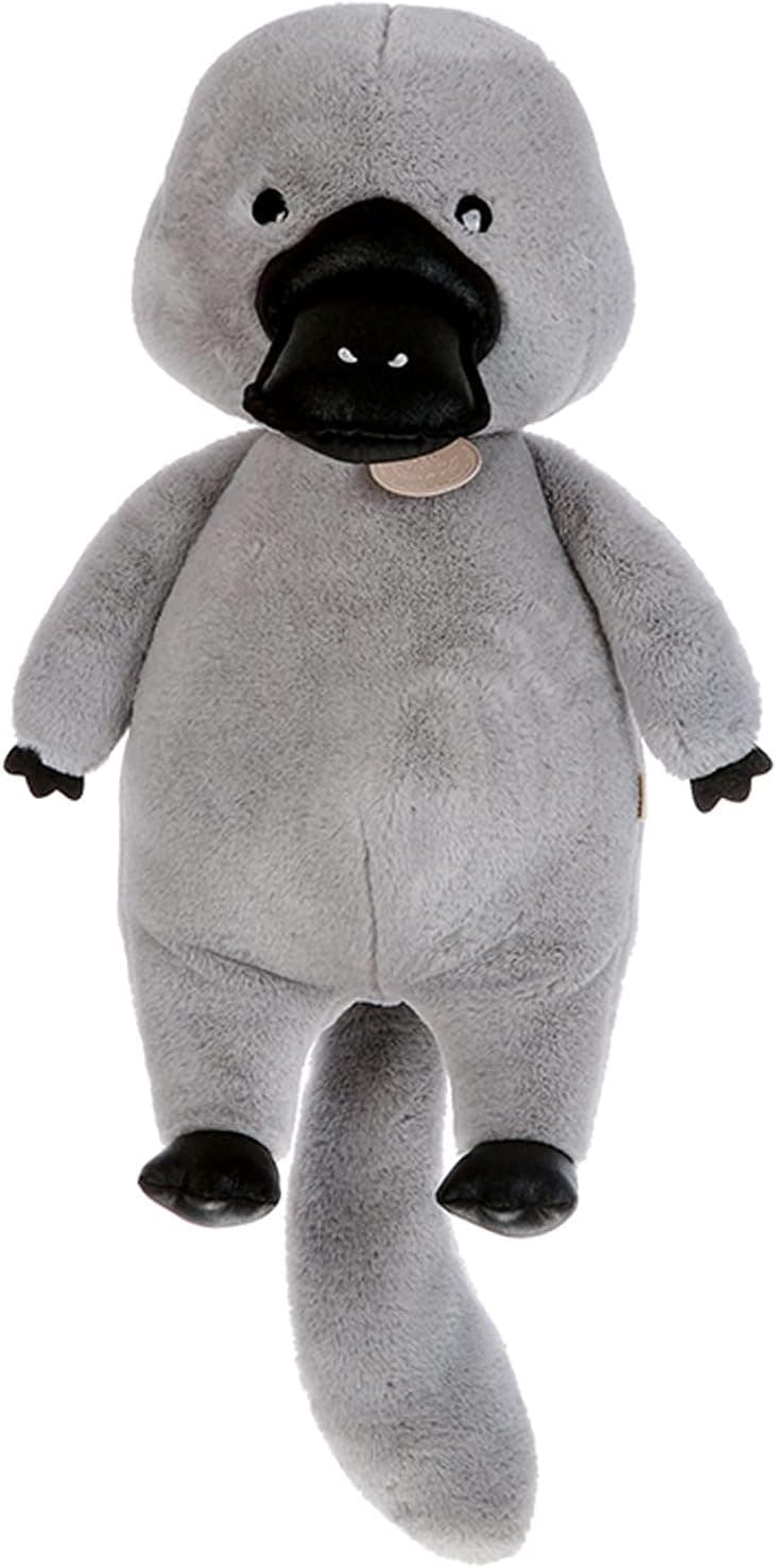Cartoon Platypus Stuffed Animal Plushie, Soft Australian Animal Plush Toys, 10.6" Doll (Grey)