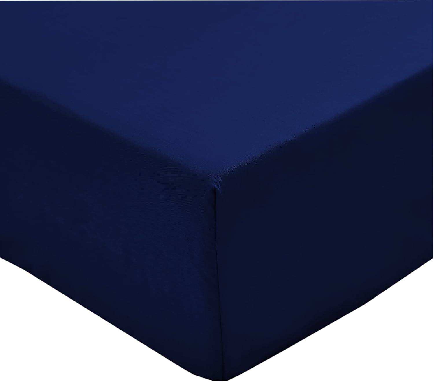 Mohap Fitted Sheet Queen Only Dark Blue Deep Pocket Double Brushed Microfiber 1800 Durable and Fade Resistant Machine Washable Fits Mattress up to 16 inches
