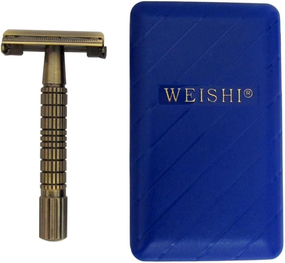 WEISHI Special Version Antique Bronze Double Edge Twist to Open Safety Razor