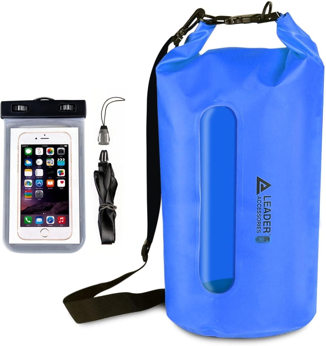 Leader Accessories Heavy Duty Vinyl Waterproof Dry Bag for Boating Kayaking Fishing Rafting Swimming Floating and Camping