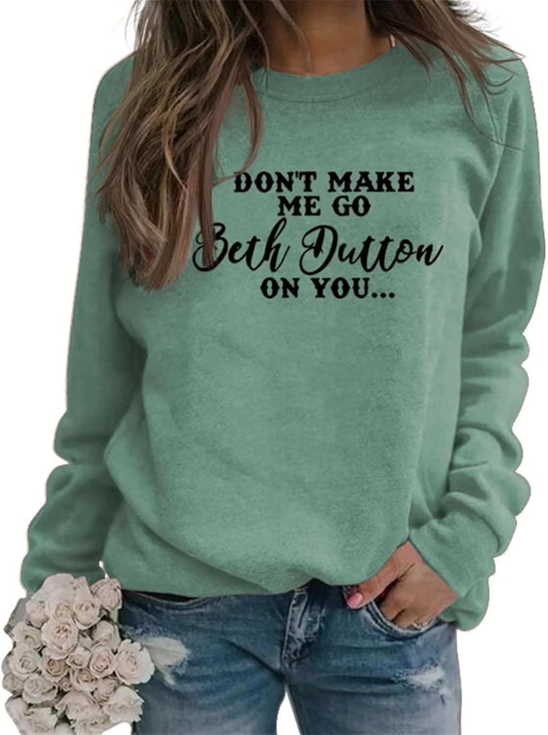 Don't Make Me Go On You Shirt Women Country Music Western Vintage Casual Short Sleeve Funny Tee Top