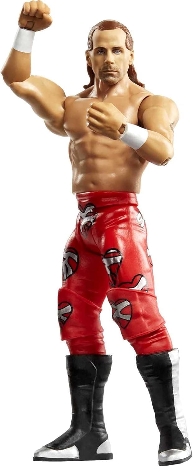 WWE Shawn Michaels Action Figure in 6-inch Scale with Articulation & Ring Gear Series #100