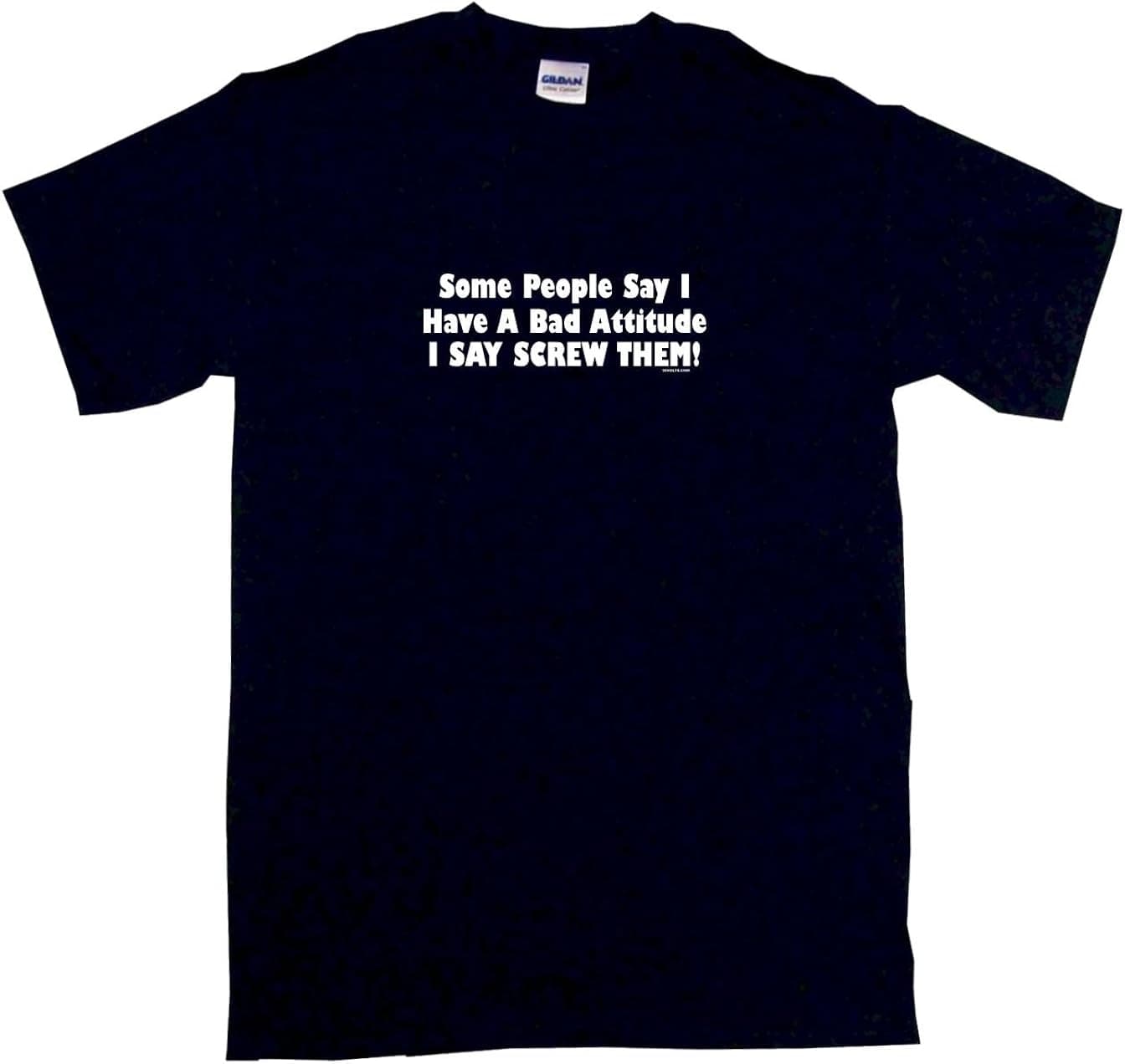 Some People Say I Have A Bad Attitude I Say Screw Them Men's Tee Shirt